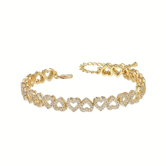 Full of Hearts Bracelet Gold