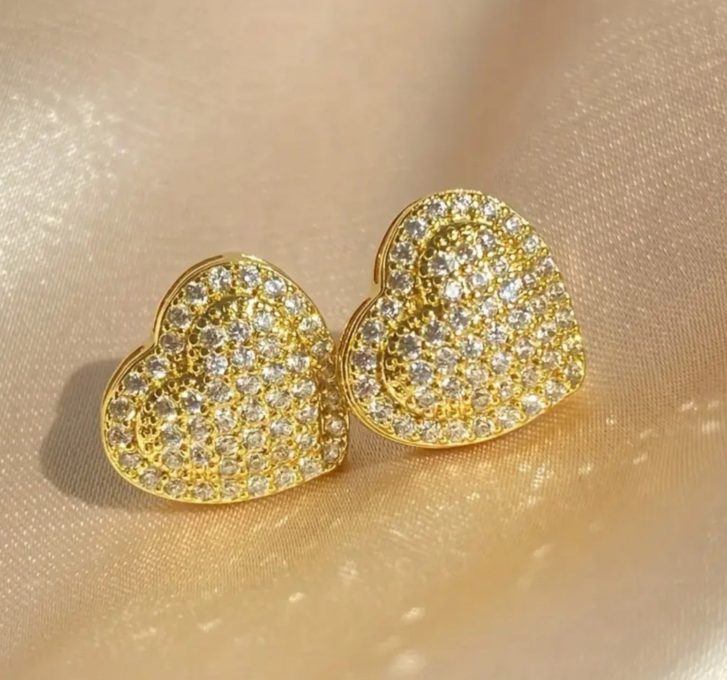 Icy Heart Earrings