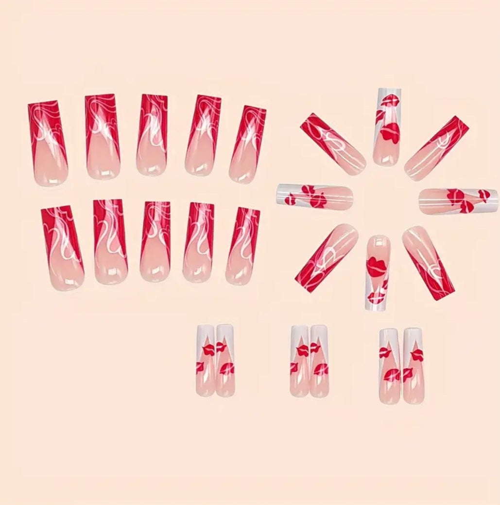 Hearts & Kisses Nails