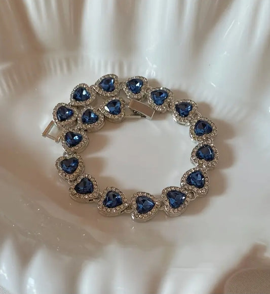 Blue Heart Bracelet