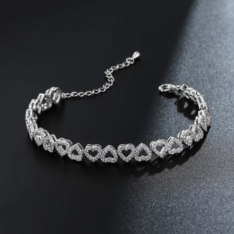 Full of Hearts Bracelet Silver