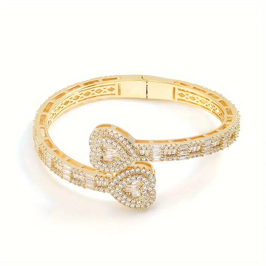 Serenity Heart Cuff (Gold)