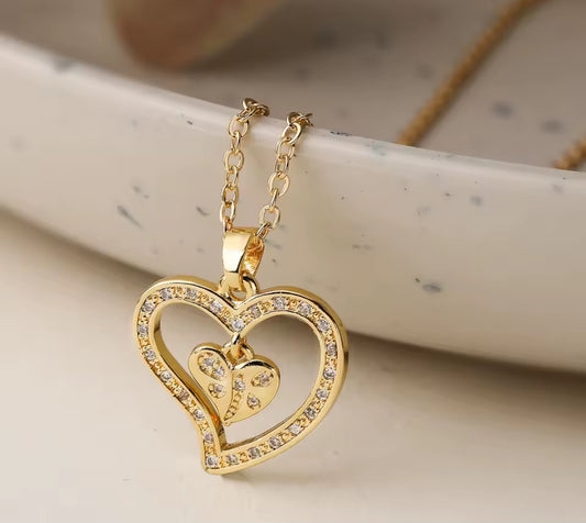 Halo Heart Necklace